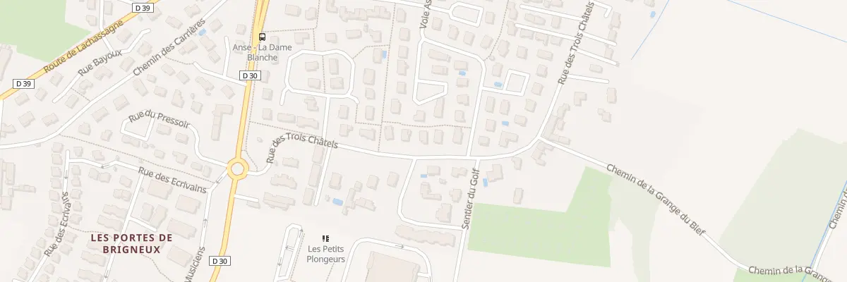 Plan du 968 Rue des Trois Châtels à Anse
