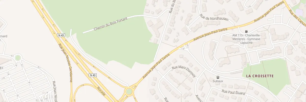 Plan du 244 Rue du Bois Fortant à Charleville-Mézières