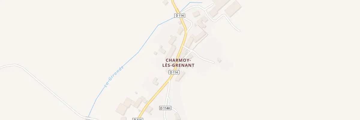 Plan du 12 Rue du Lavoir à Grenant-lès-Sombernon