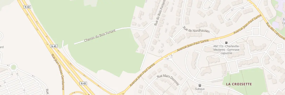 Plan du 238 Rue du Bois Fortant à Charleville-Mézières