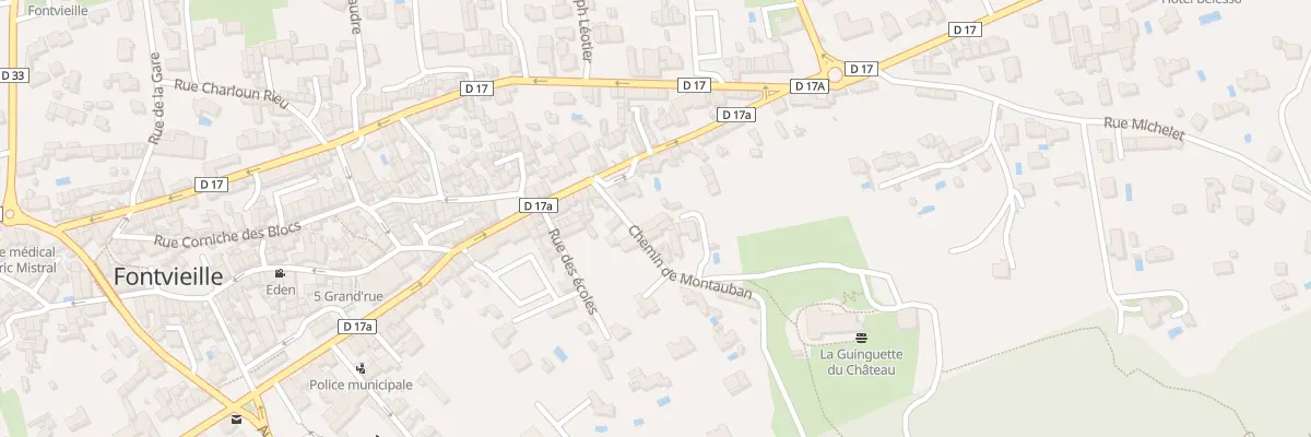 Plan du 5 Che de Montauban à Fontvieille