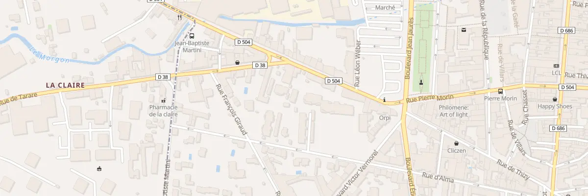 Plan du 437 Rue de Thizy à Villefranche-sur-Saône