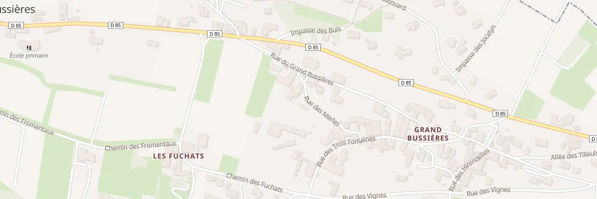 Plan du 123 Rue des Merles à Bussières
