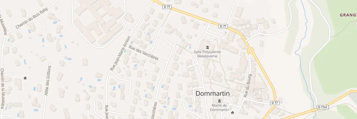 Plan du 326 Rue des Verchères à Dommartin