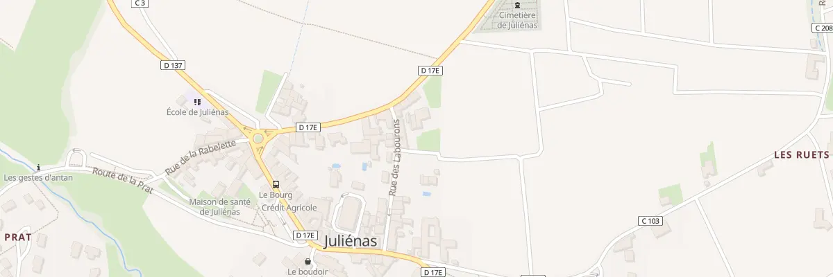 Plan du 25 Imp des Labourons à Juliénas