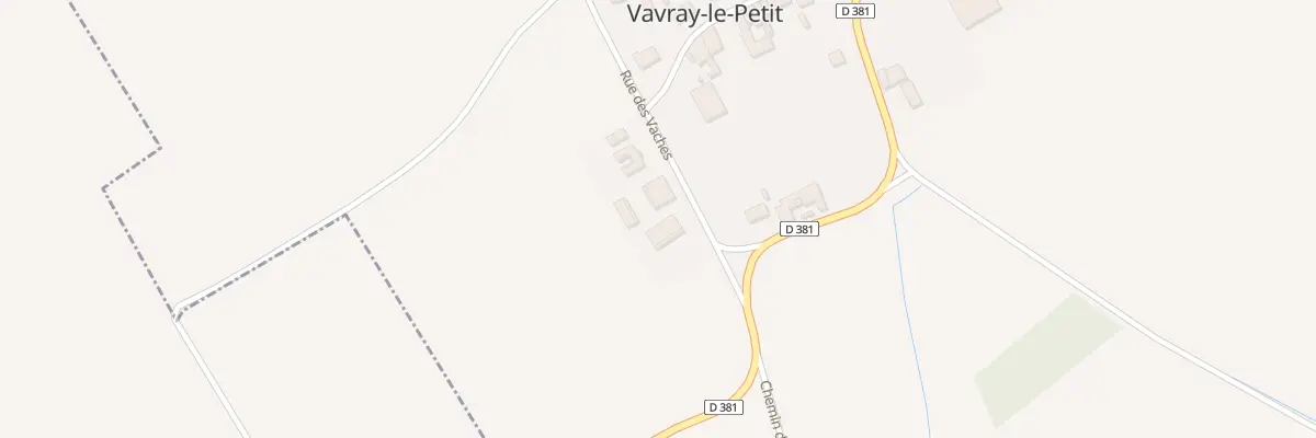 Plan du 1 Rue des Vaches à Vavray-le-Petit