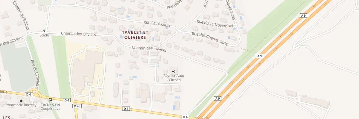 Plan du 788 Che des Oliviers à Tavel