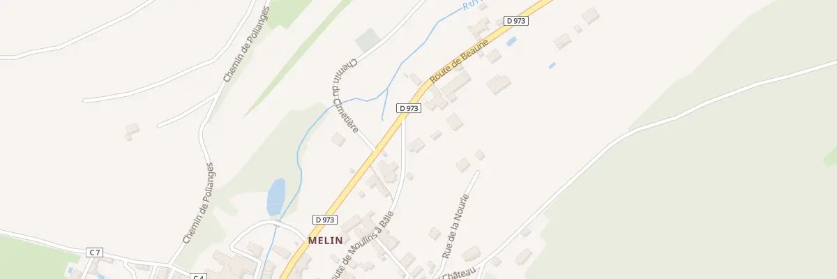 Plan du 22 Rte Anc Rte de Moulins A Bale à Dijon