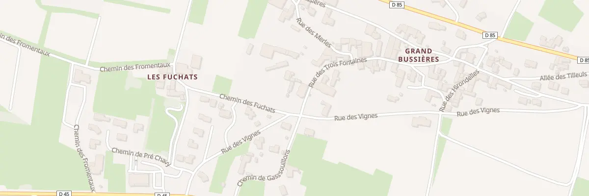 Plan du 1 Rue des Trois Fontaines à Bussières
