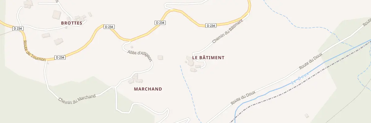Plan du 175 Che du Bâtiment à Colombier-le-Vieux