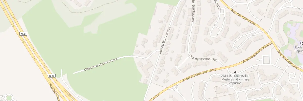 Plan du 226 Rue du Bois Fortant à Charleville-Mézières