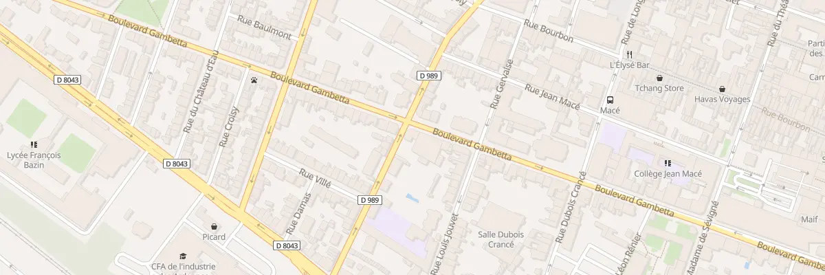 Plan du 67 Bd Gambetta à Charleville-Mézières