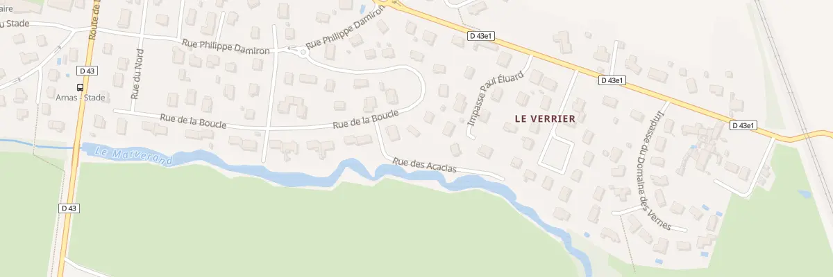 Plan du 213 Rue de la Boucle à Arnas