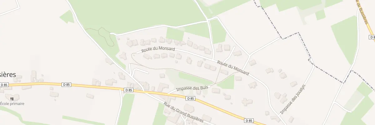 Plan du 371 Rte du Monsard à Bussières