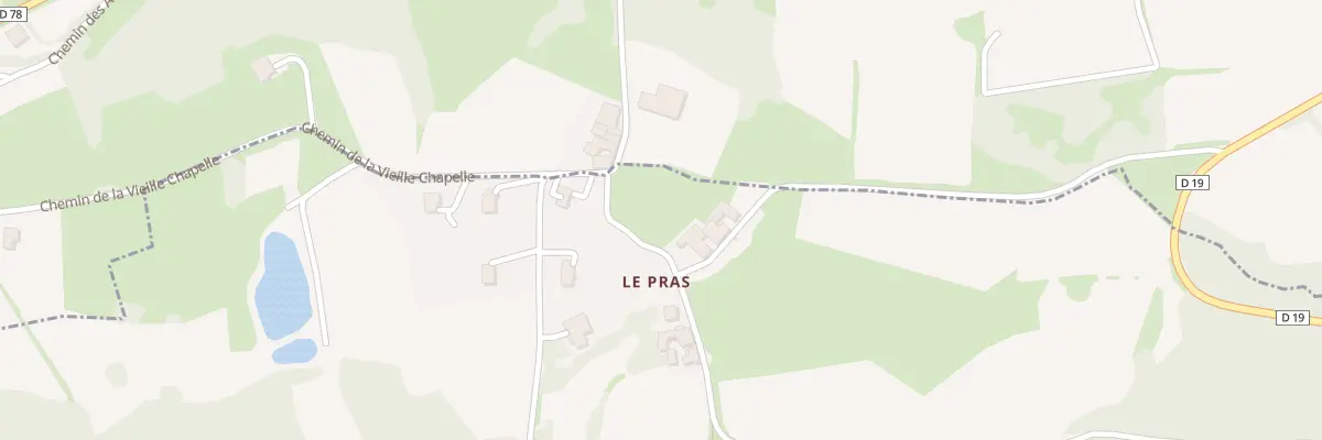 Plan du 2 Le Pras à Chuyer