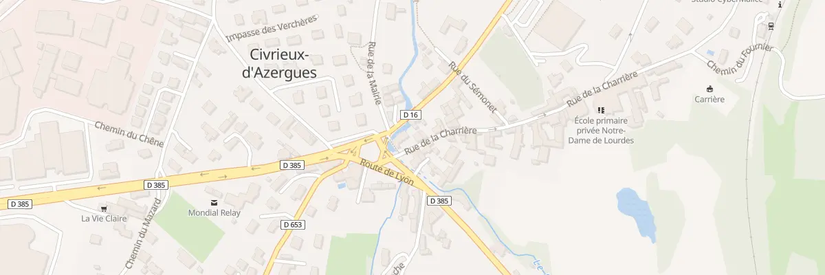 Plan du 1 Rue de la Charrière à Civrieux-d’Azergues