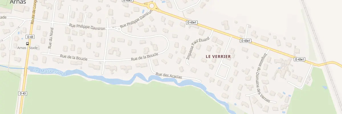 Plan du 197 Rue de la Boucle à Arnas