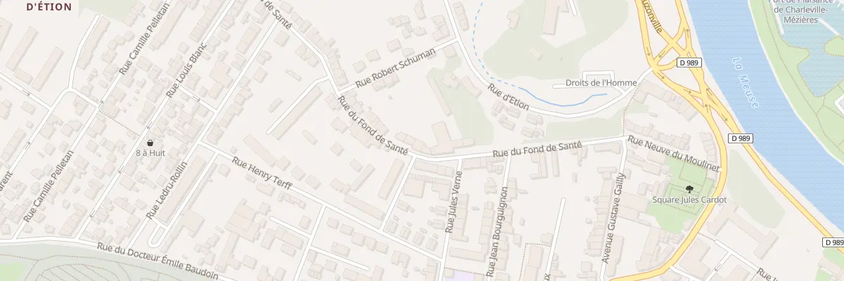 Plan du 30 Rue du Fond de Santé à Charleville-Mézières