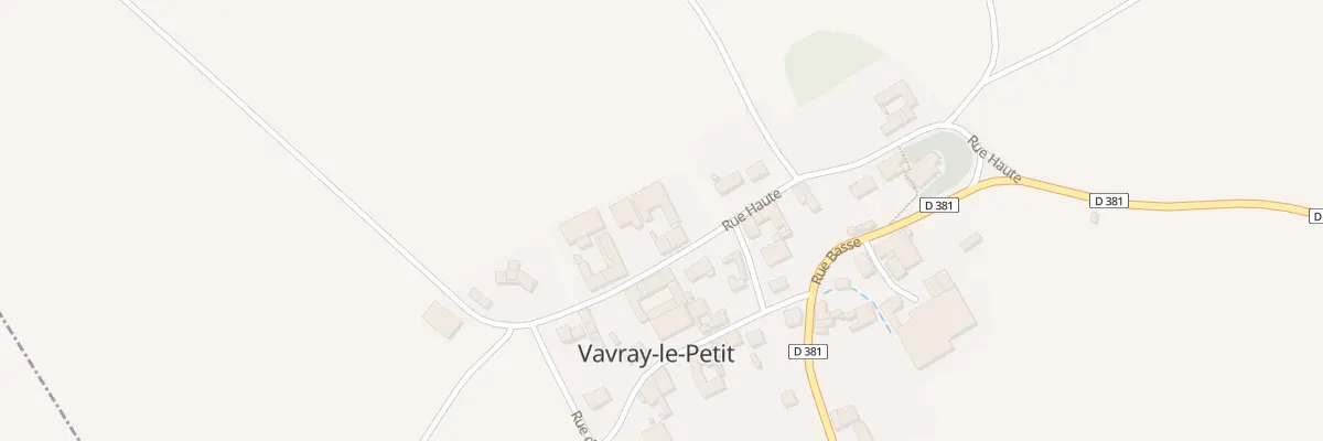 Plan du 7 Rue Haute à Vavray-le-Petit