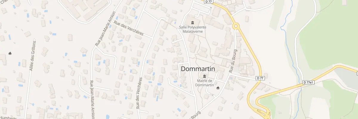 Plan du 149 All du Bourg des Verchères à Dommartin