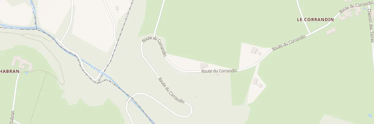Plan du 92 Rte du Corrandin à Chaponost