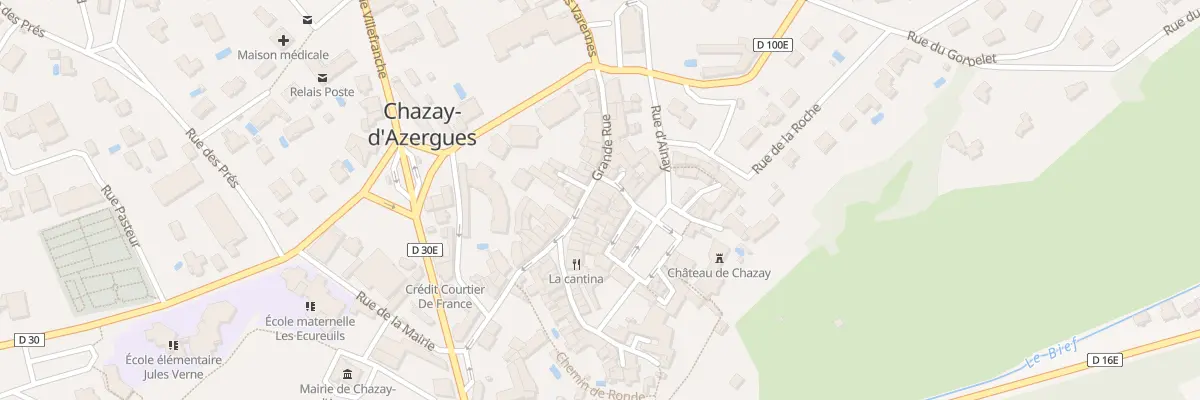 Plan du 13 Grande Rue à Chazay-d’Azergues