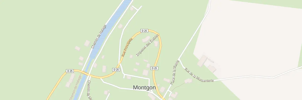Plan du 1 Imp des Erables à Montgon