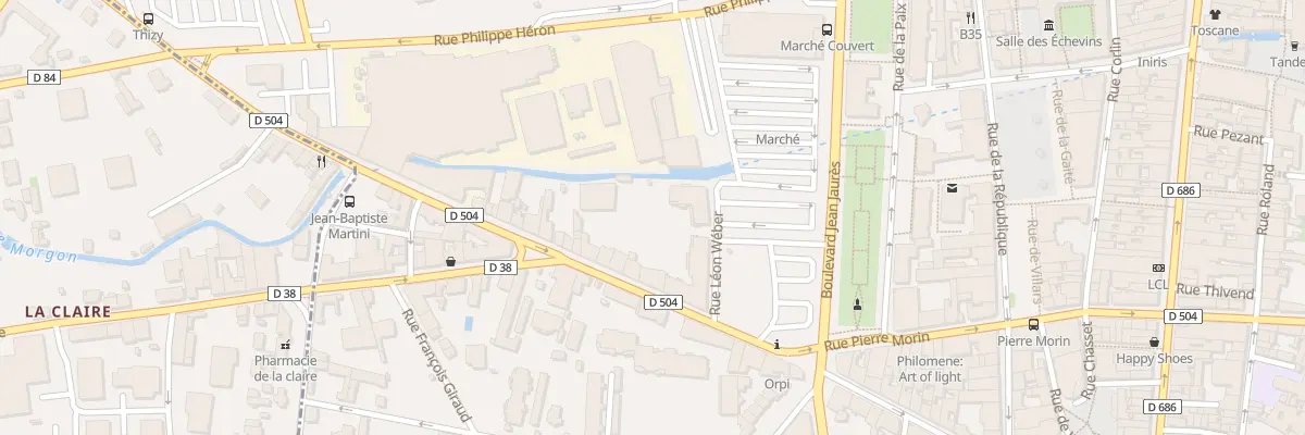Plan du 416 Rue de Thizy à Villefranche-sur-Saône