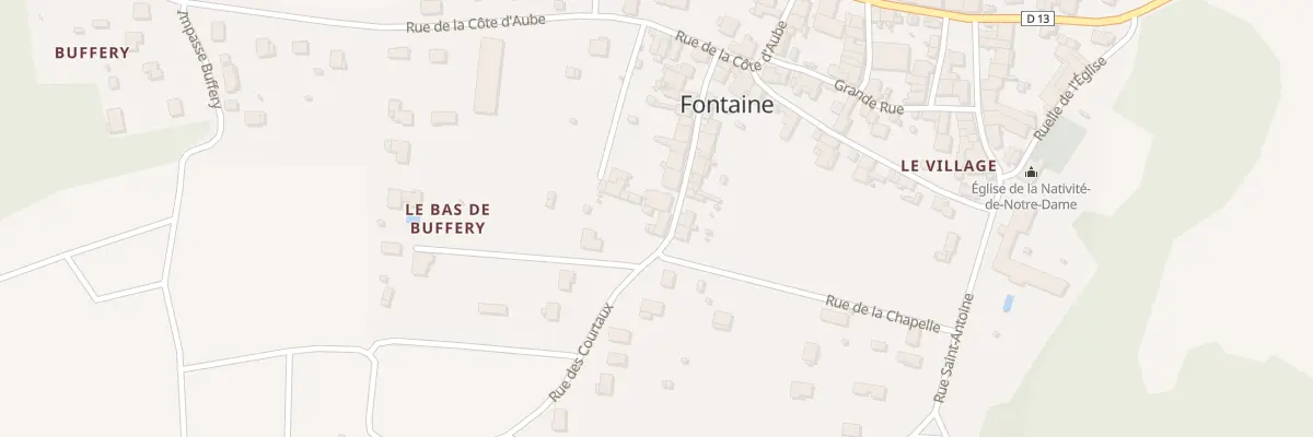 Plan du 21A Rue des Courtaux à Fontaine