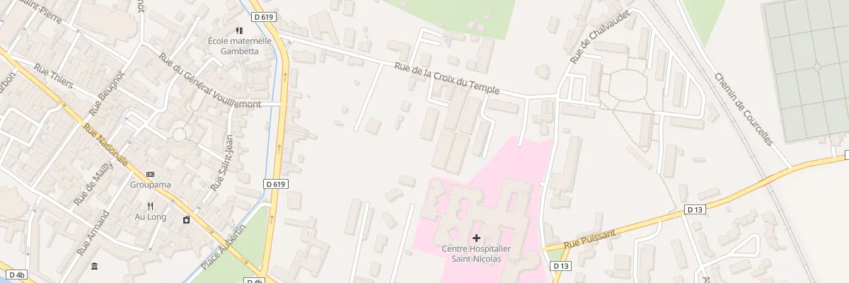 Plan du 9008 Rue Croix du Temple à Bar-sur-Aube