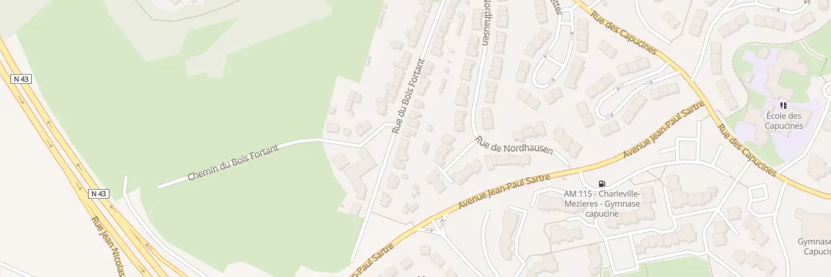 Plan du 227 Rue du Bois Fortant à Charleville-Mézières