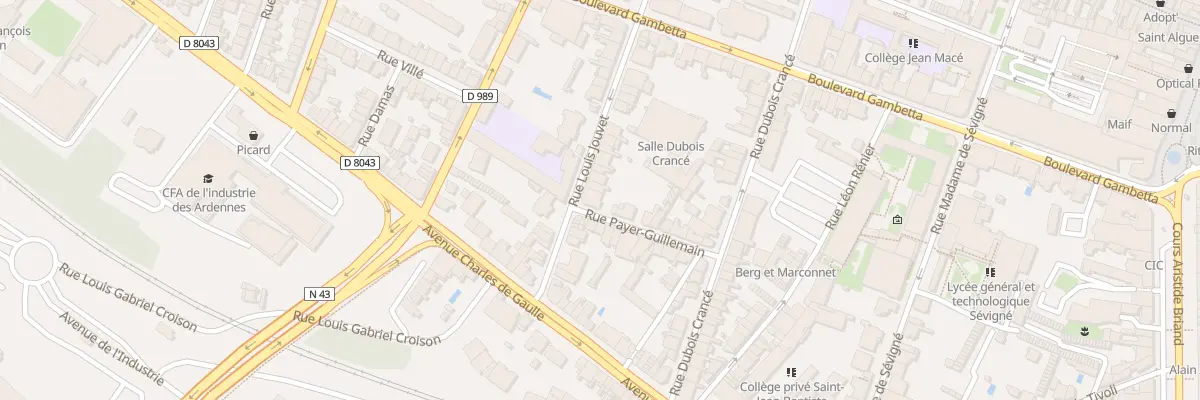 Plan du 27 Rue Louis Jouvet à Charleville-Mézières