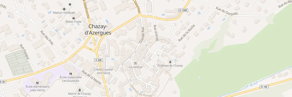 Plan du 3 Rue de la Poste à Chazay-d’Azergues