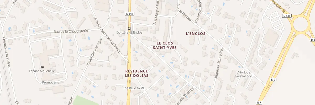 Plan du 6 Lot Le Clos St Yves à Donzère