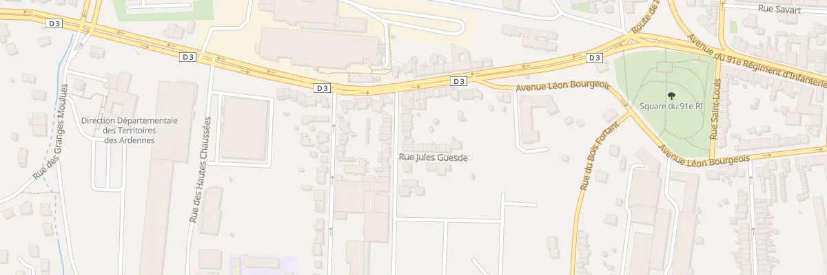 Plan du 11 Rue Jules Lobet à Charleville-Mézières