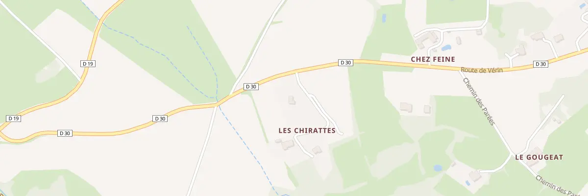 Plan du 1 Les Chirattes à Chuyer