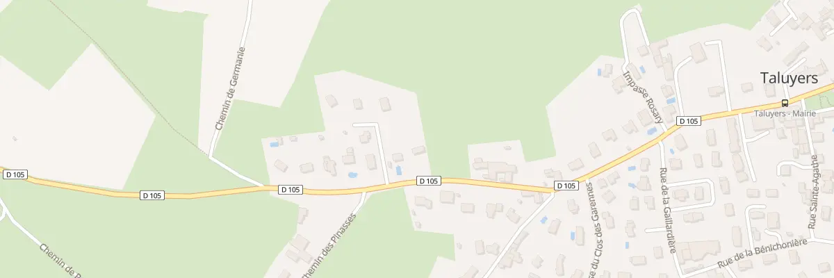 Plan du 130 Rte de Saint Laurent d’Agny à Taluyers