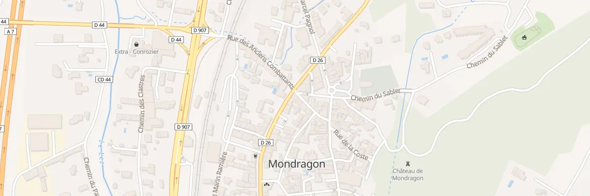 Plan du 77 Bd Séraphin Perrot à Mondragon