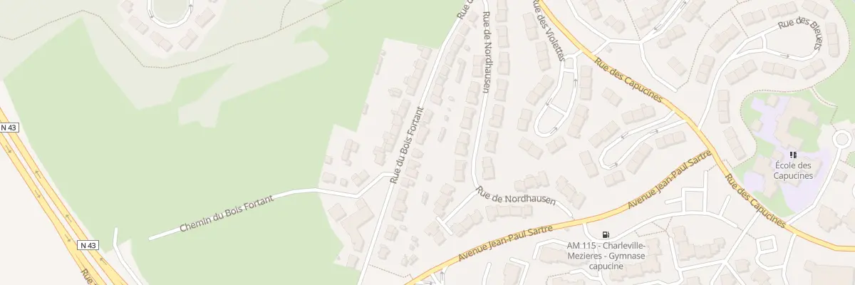 Plan du 219 Rue du Bois Fortant à Charleville-Mézières