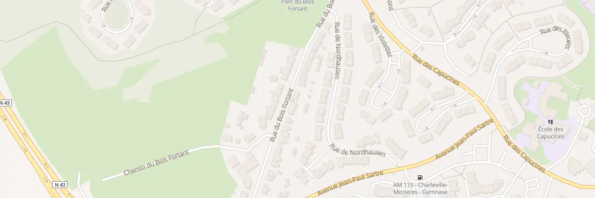 Plan du 217 Rue du Bois Fortant à Charleville-Mézières