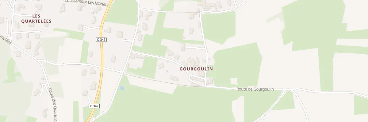 Plan du 385 Rte de Gourgoulin à Vinzieux
