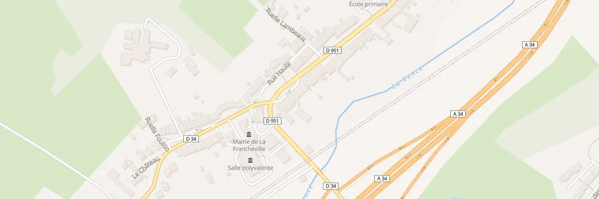 Plan du 14 Av de la Marne à La Francheville