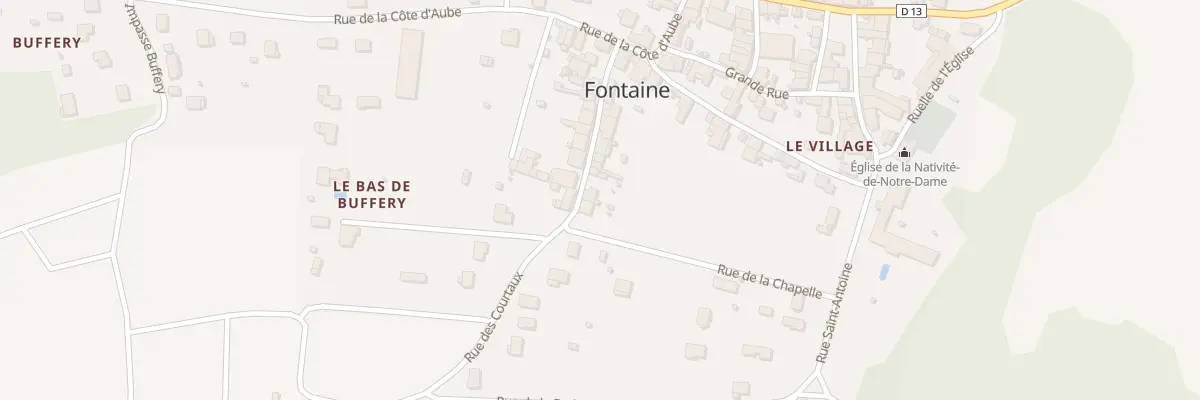 Plan du 12 Rue des Courtaux à Fontaine