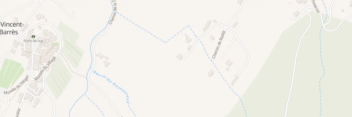 Plan du 224 Che de Riaille à Saint-Vincent-de-Barrès
