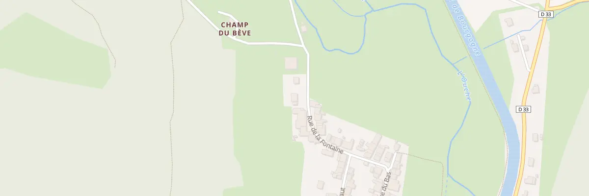 Plan du 9 Rue de la Fontaine à Veuvey-sur-Ouche