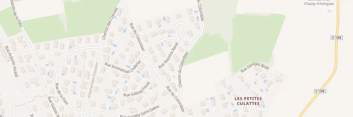Plan du 6 Rue Maurice Ravel à Chazay-d’Azergues