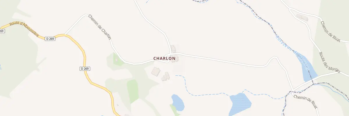 Plan du 410 Che de Charlon à Gilhoc-sur-Ormèze