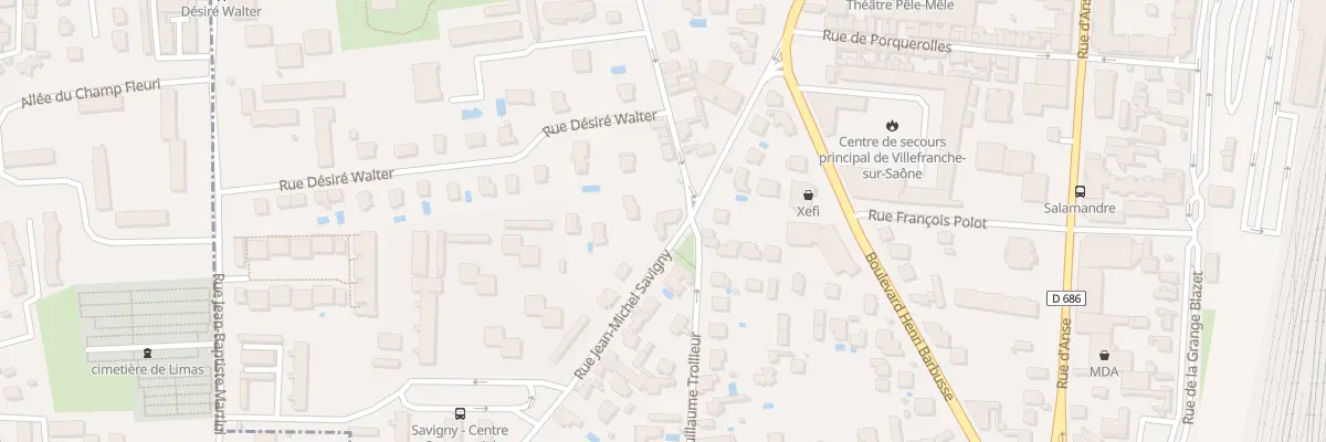 Plan du 394 Rue Jean-Michel Savigny à Villefranche-sur-Saône