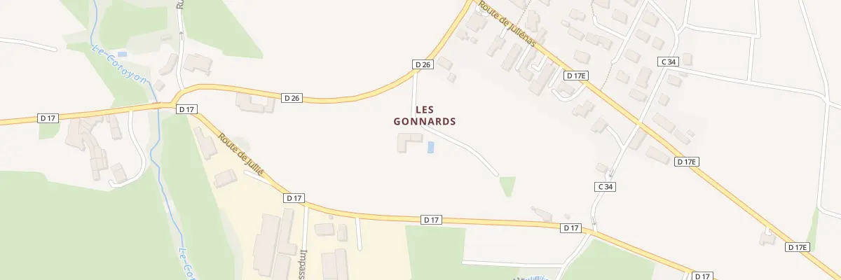 Plan du 5102E Les Gonnards à Juliénas