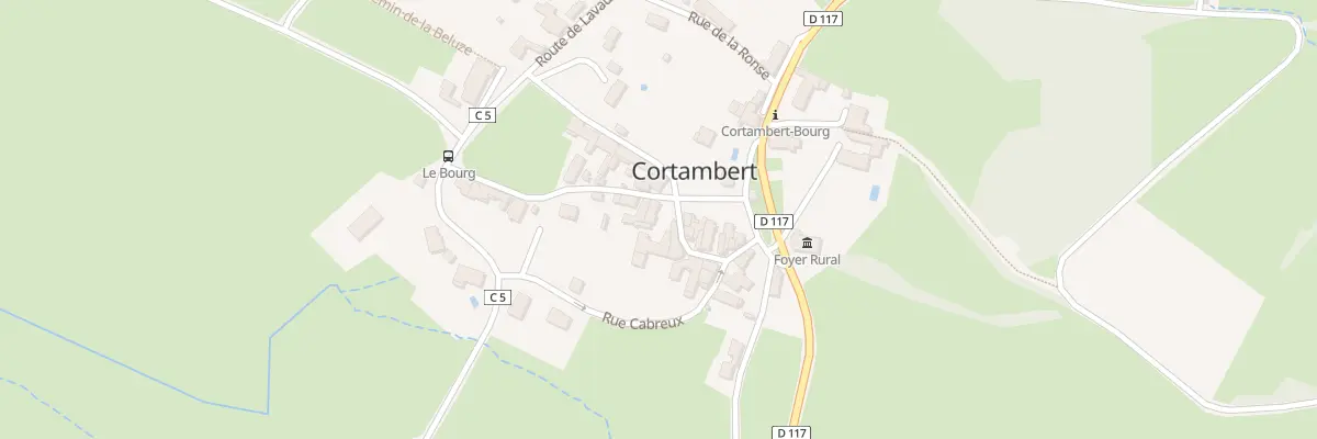 Plan du 113 Rue du Lavoir à Cortambert